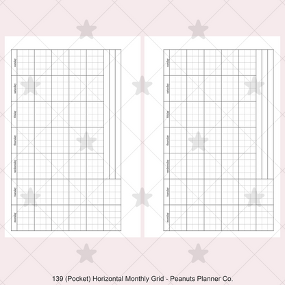 139: Horizontal Monthly Mo1P Grid