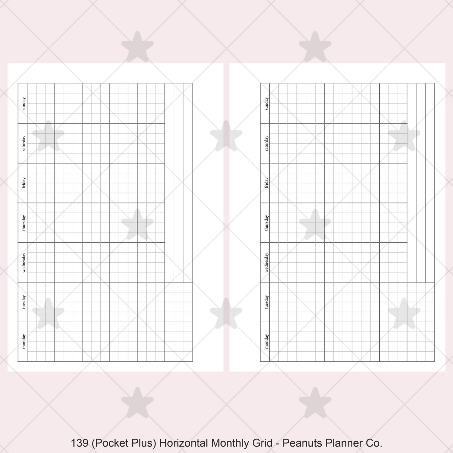 139: Horizontal Monthly Mo1P Grid