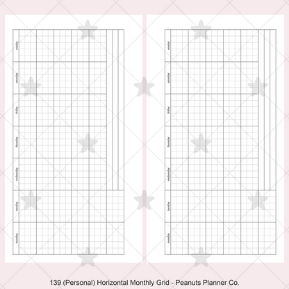139: Horizontal Monthly Mo1P Grid