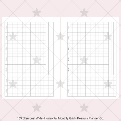 139: Horizontal Monthly Mo1P Grid