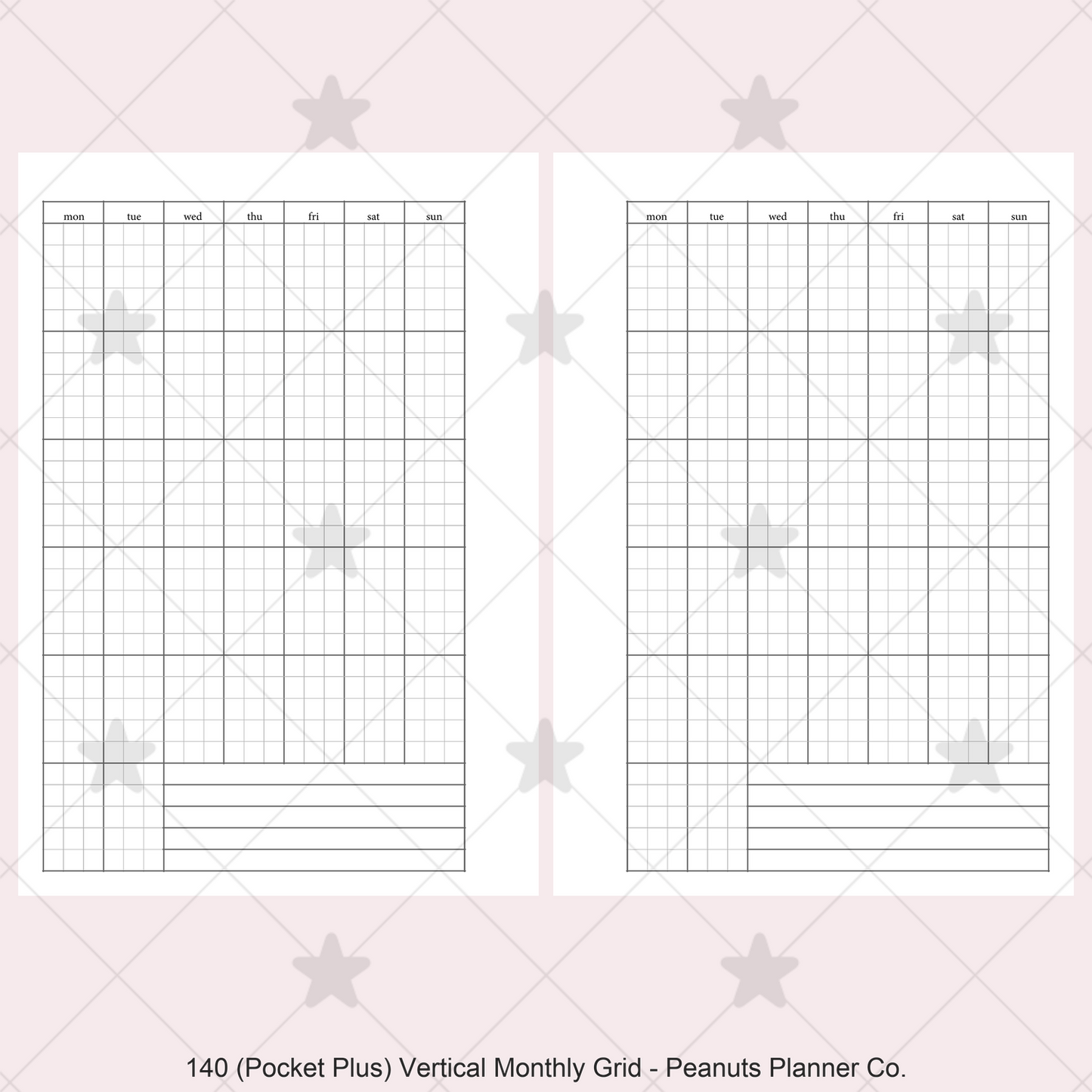 140: Vertical Monthly Mo1P Grid