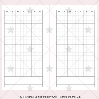 140: Vertical Monthly Mo1P Grid