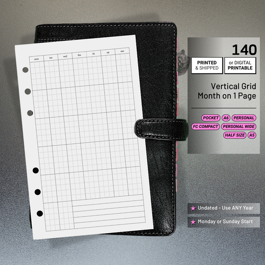 140: Vertical Monthly Mo1P Grid