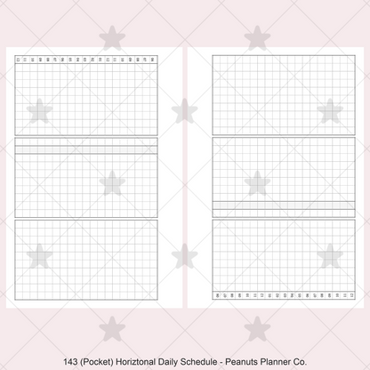143: Horizontal Daily Timed Schedule w/ Tasks and Notes Column Do1P