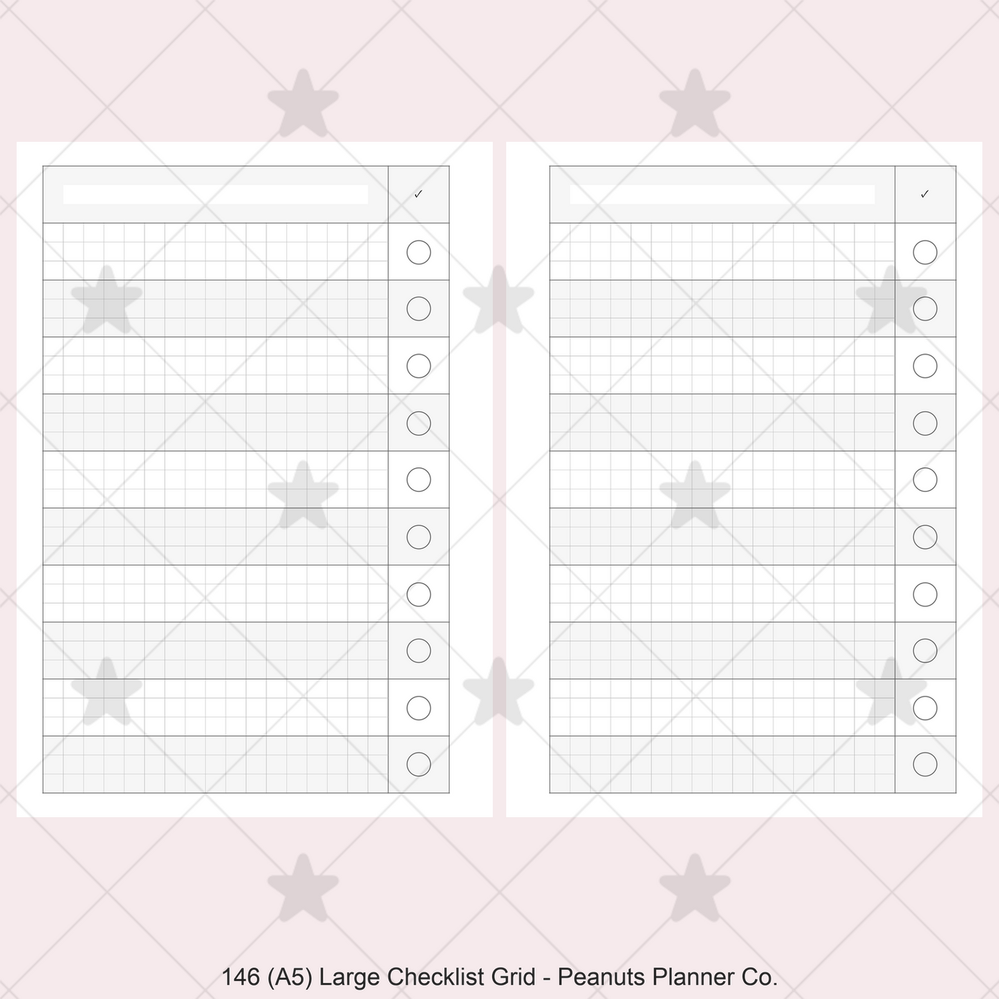 146: Large Checklist Grid