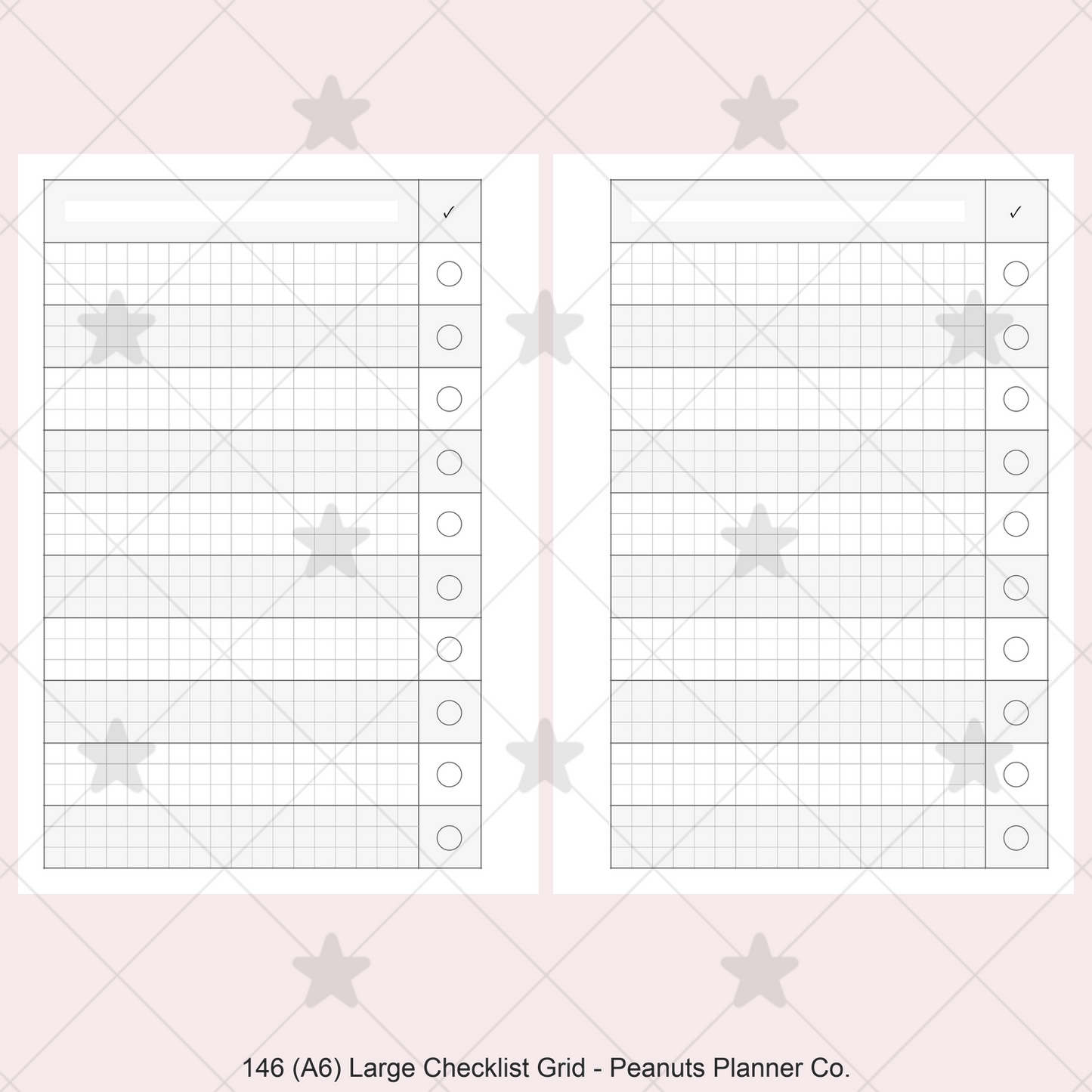 146: Large Checklist Grid