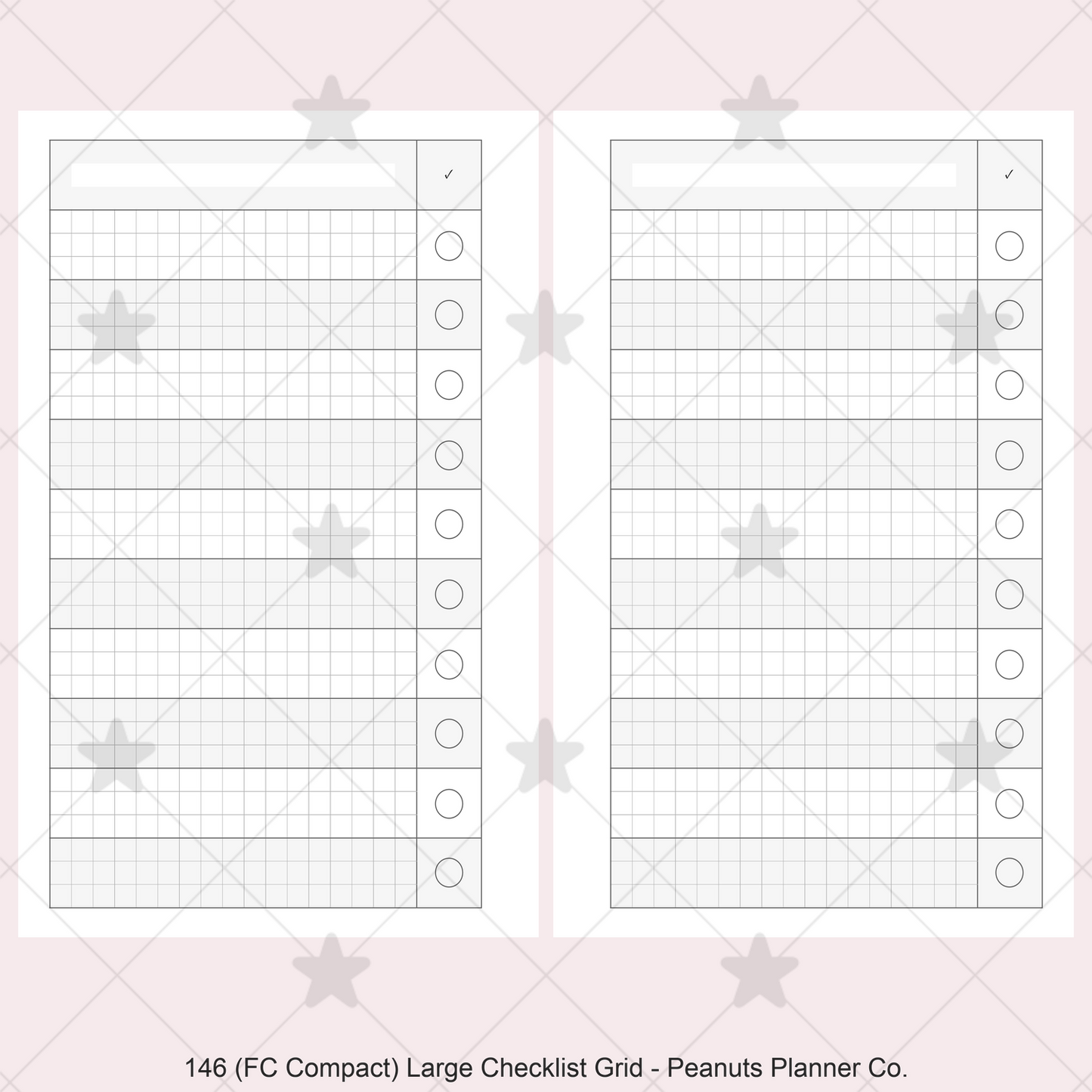 146: Large Checklist Grid