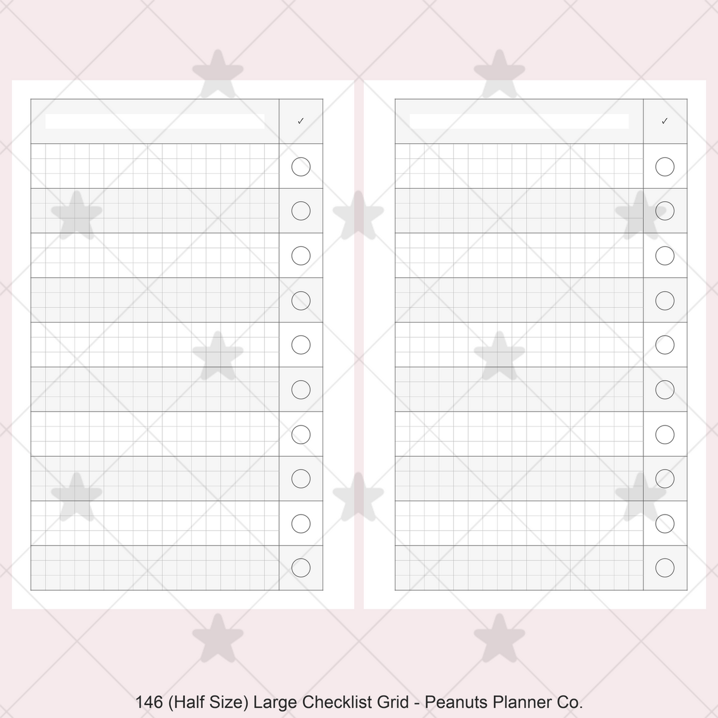 146: Large Checklist Grid