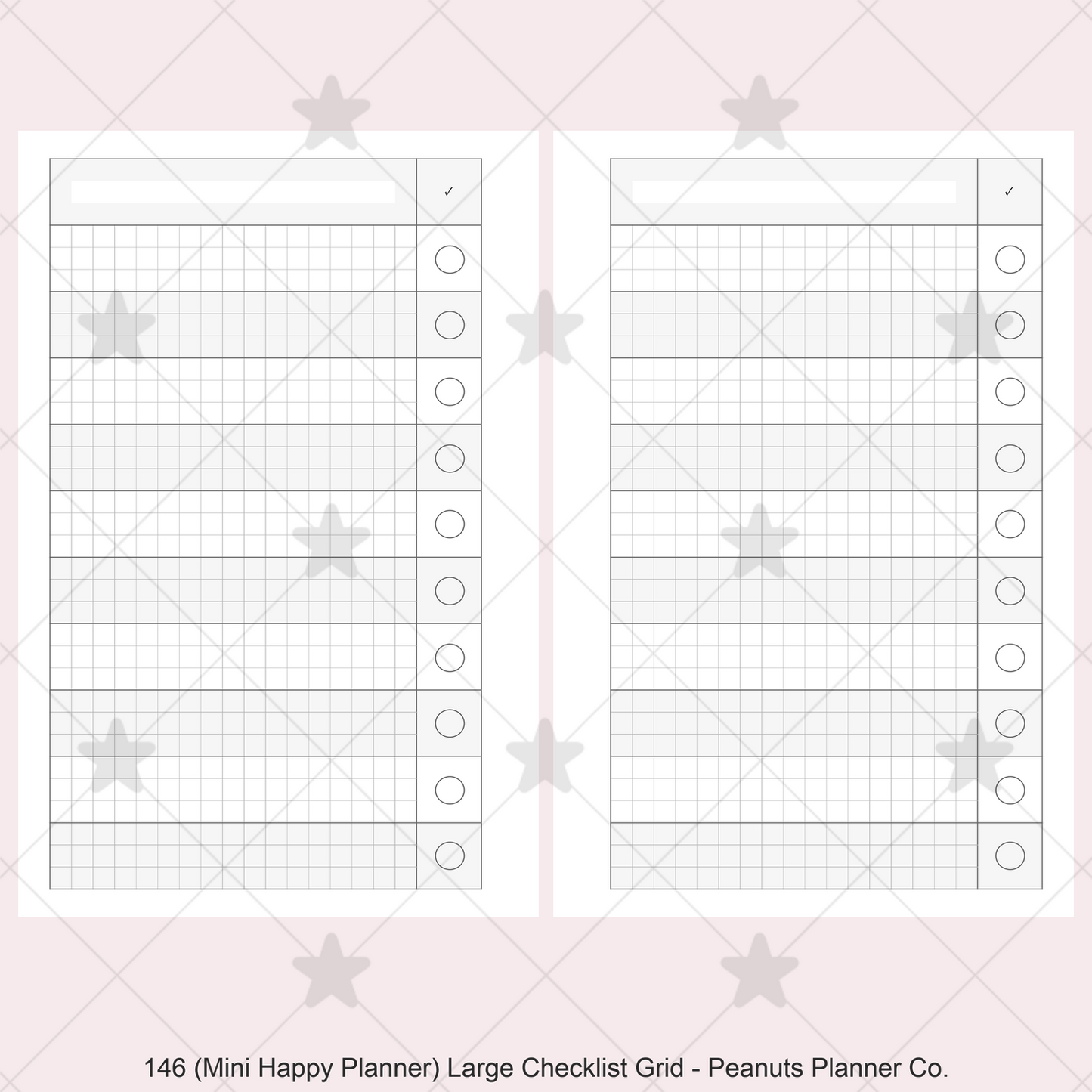 146: Large Checklist Grid