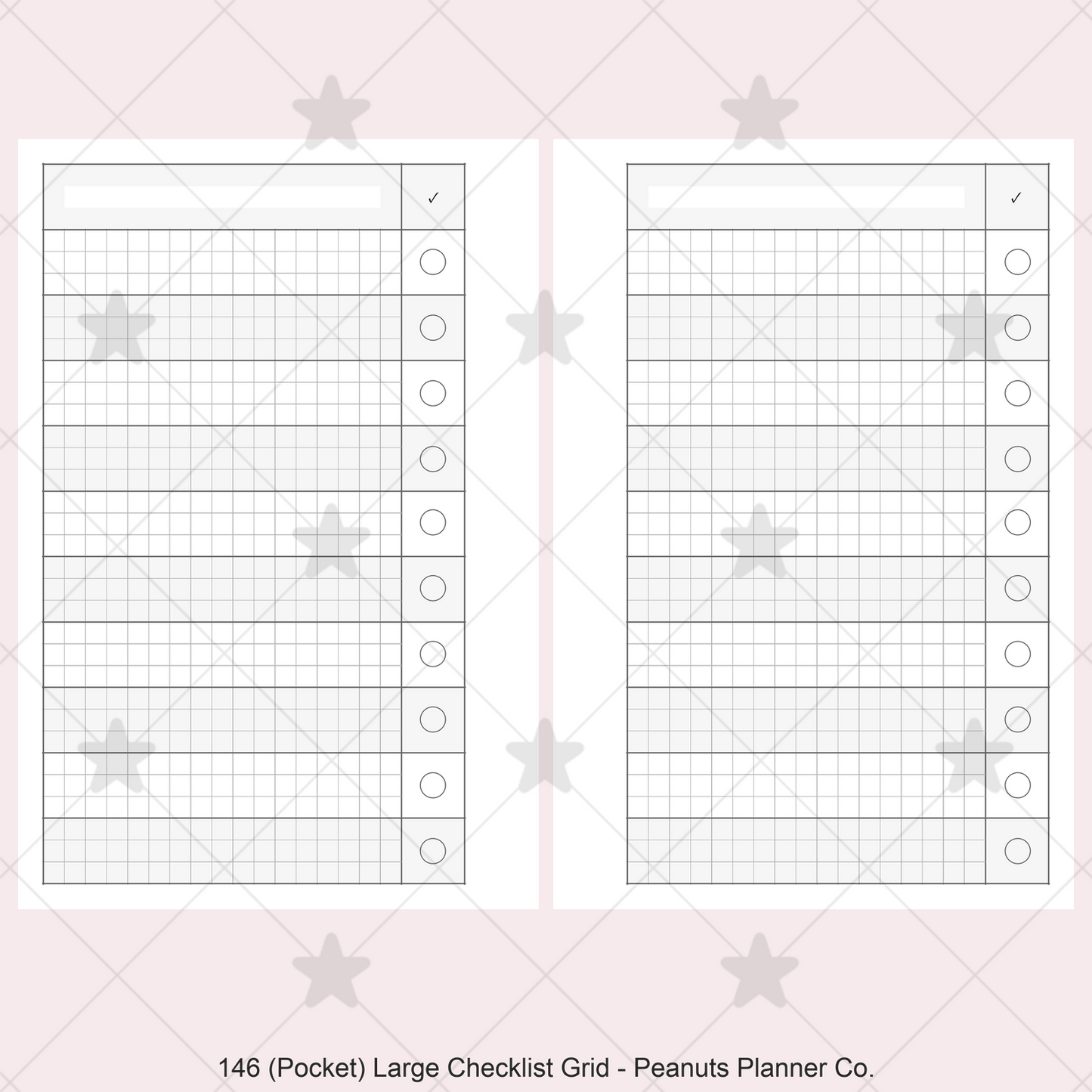 146: Large Checklist Grid