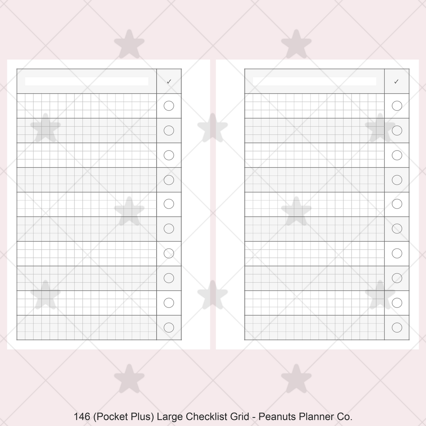146: Large Checklist Grid