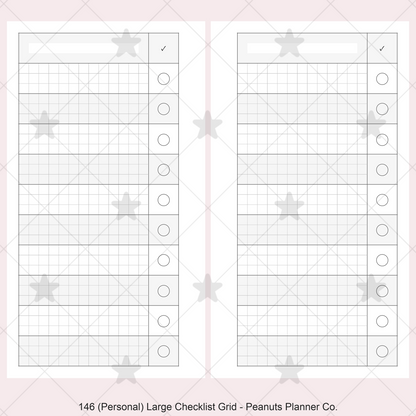 146: Large Checklist Grid