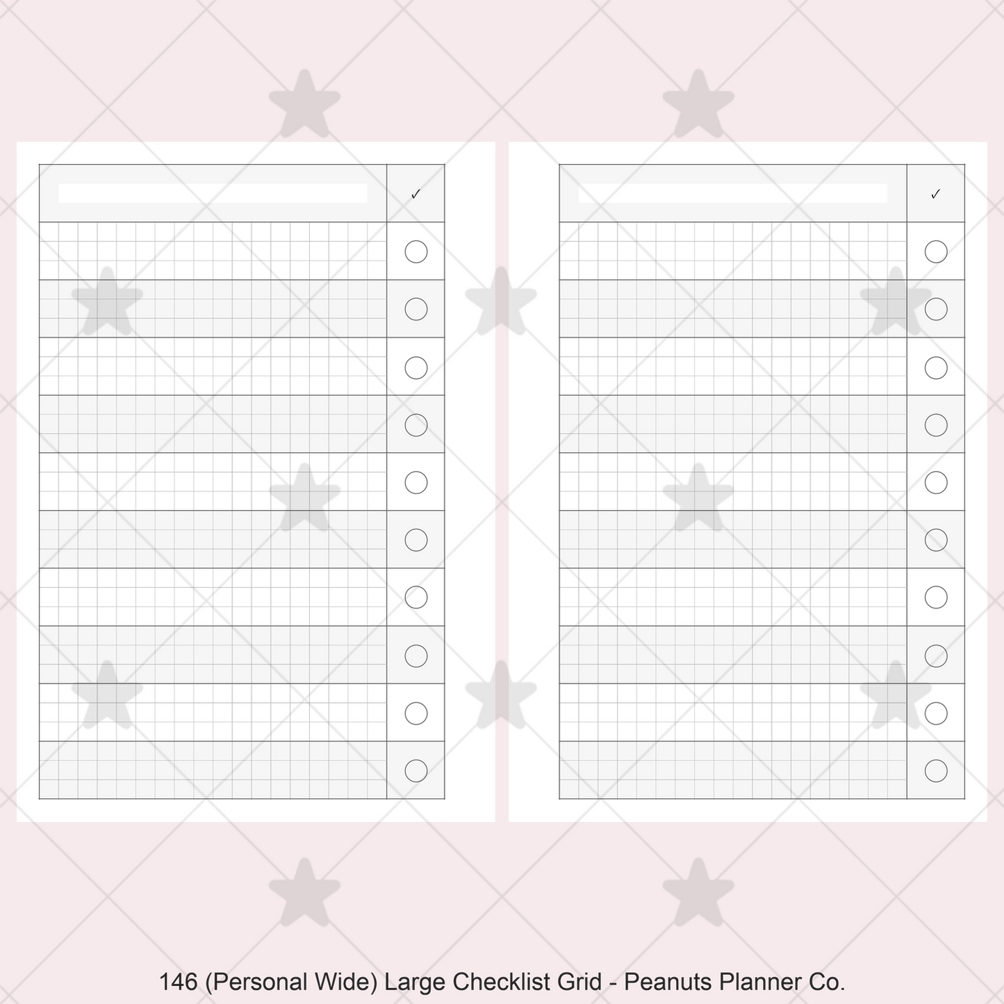 146: Large Checklist Grid