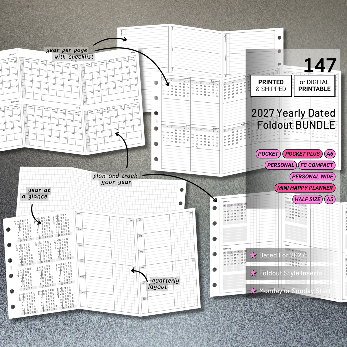 147: Yearly DATED Bundle 2027 & 2026
