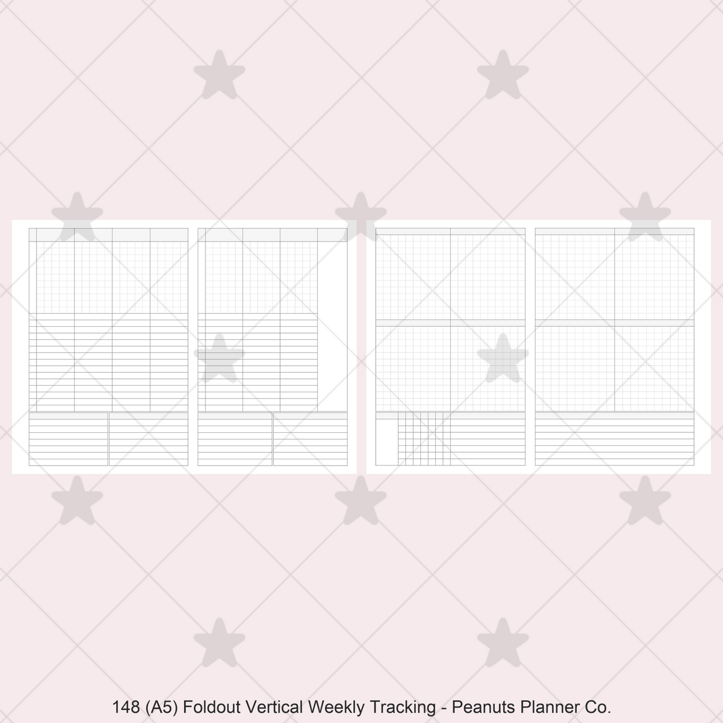 148: Foldout Vertical Weekly Timed Tasks Habit Tracking