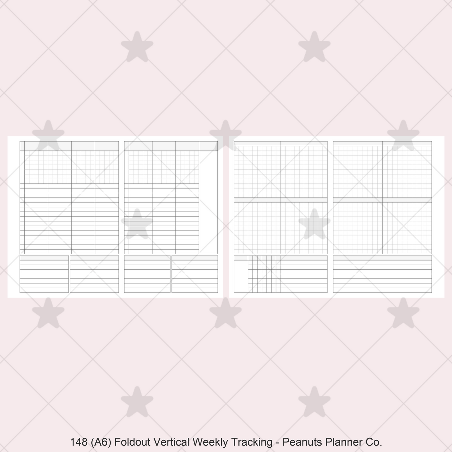 148: Foldout Vertical Weekly Timed Tasks Habit Tracking