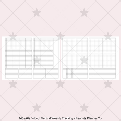 148: Foldout Vertical Weekly Timed Tasks Habit Tracking