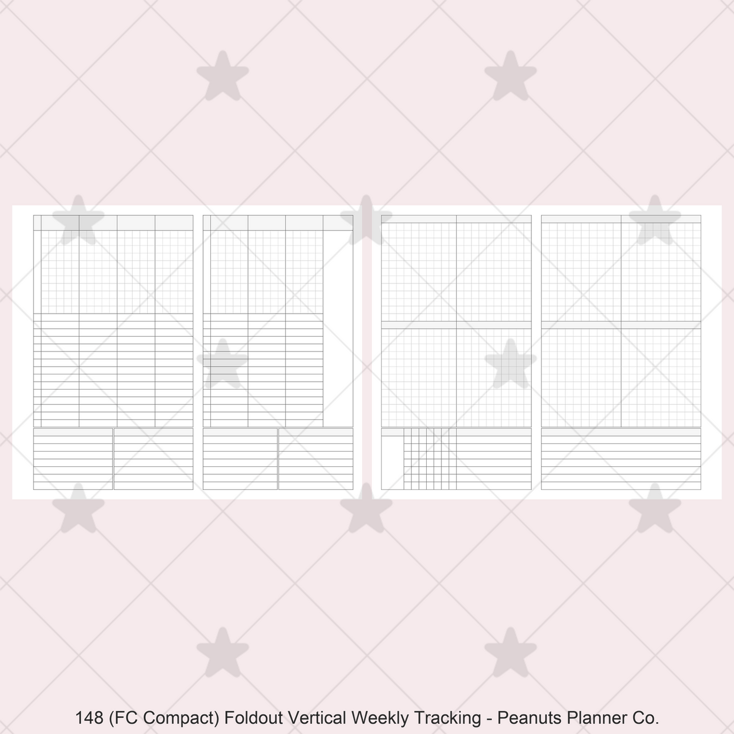 148: Foldout Vertical Weekly Timed Tasks Habit Tracking