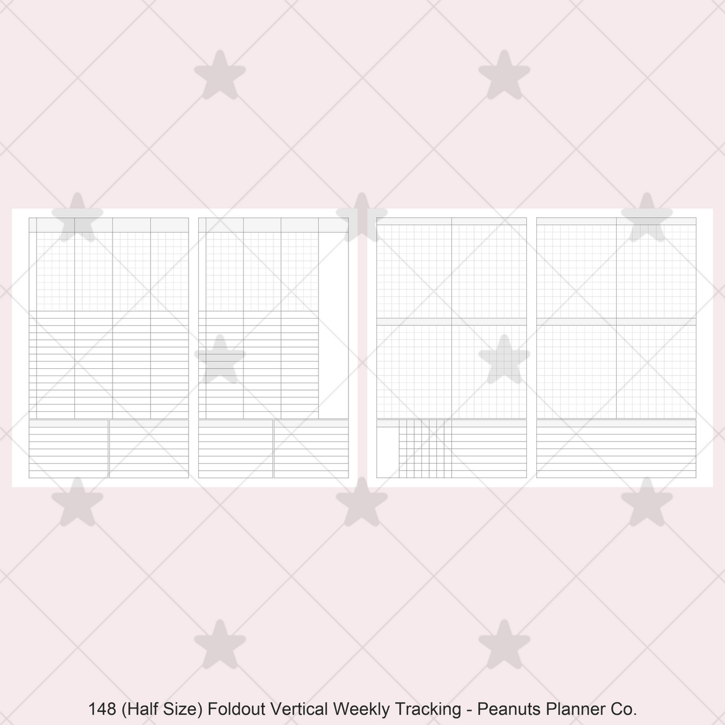 148: Foldout Vertical Weekly Timed Tasks Habit Tracking