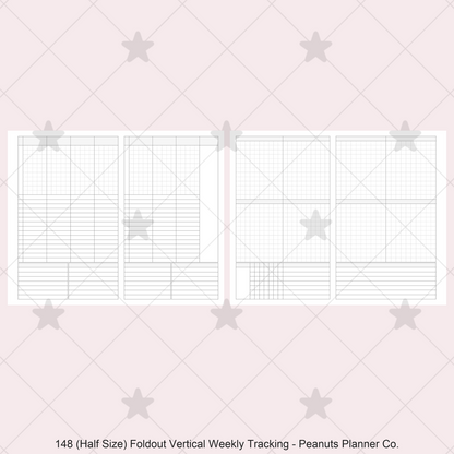 148: Foldout Vertical Weekly Timed Tasks Habit Tracking