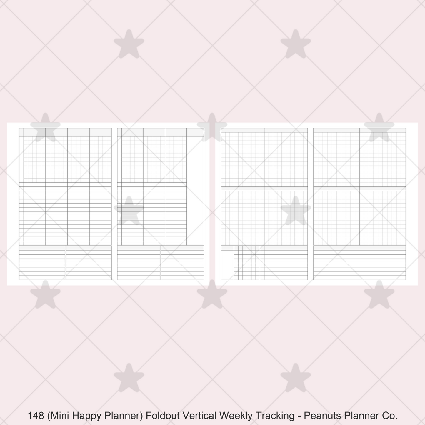 148: Foldout Vertical Weekly Timed Tasks Habit Tracking