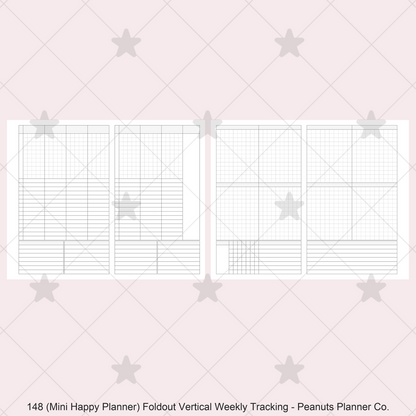 148: Foldout Vertical Weekly Timed Tasks Habit Tracking