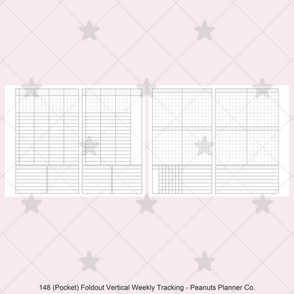 148: Foldout Vertical Weekly Timed Tasks Habit Tracking