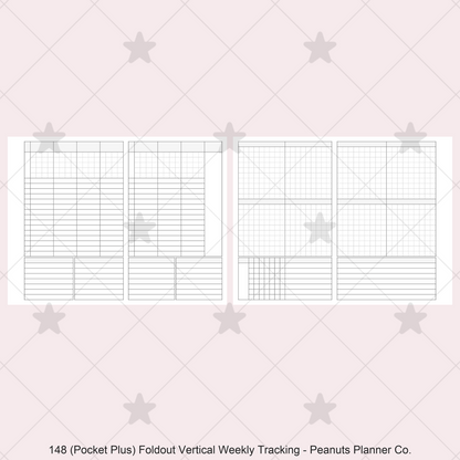 148: Foldout Vertical Weekly Timed Tasks Habit Tracking