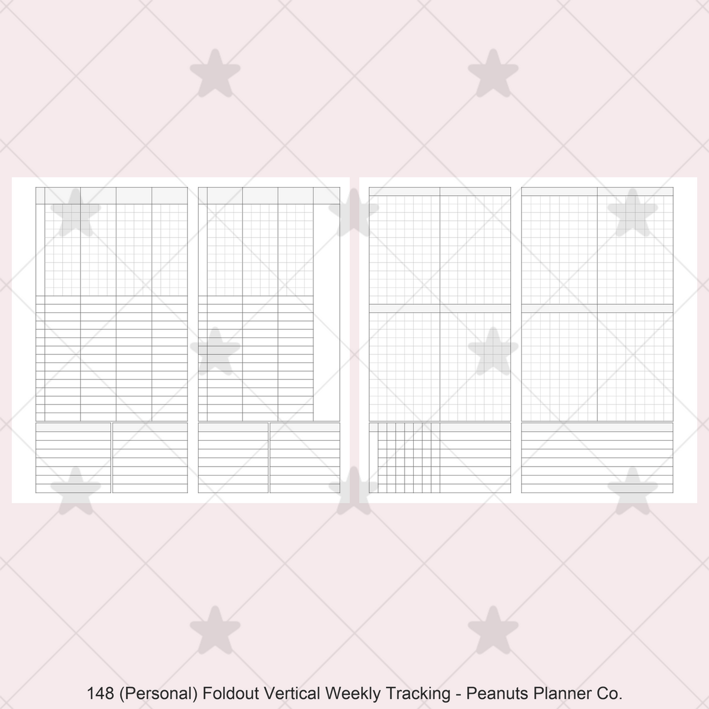 148: Foldout Vertical Weekly Timed Tasks Habit Tracking