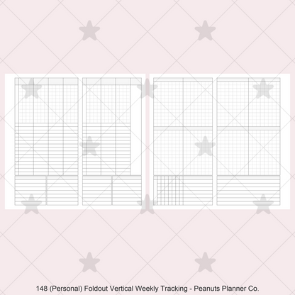 148: Foldout Vertical Weekly Timed Tasks Habit Tracking