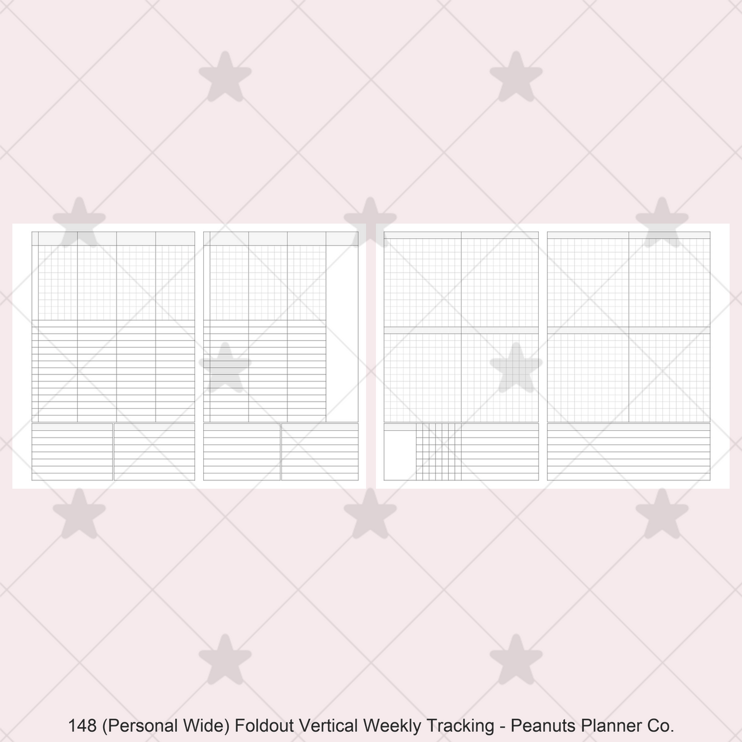 148: Foldout Vertical Weekly Timed Tasks Habit Tracking