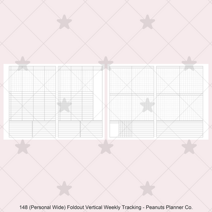 148: Foldout Vertical Weekly Timed Tasks Habit Tracking