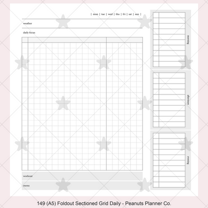 149: Foldout Grid Daily Morning Afternoon Evening Do1P