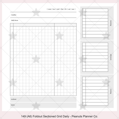 149: Foldout Grid Daily Morning Afternoon Evening Do1P
