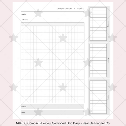 149: Foldout Grid Daily Morning Afternoon Evening Do1P