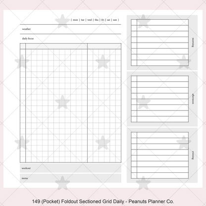 149: Foldout Grid Daily Morning Afternoon Evening Do1P