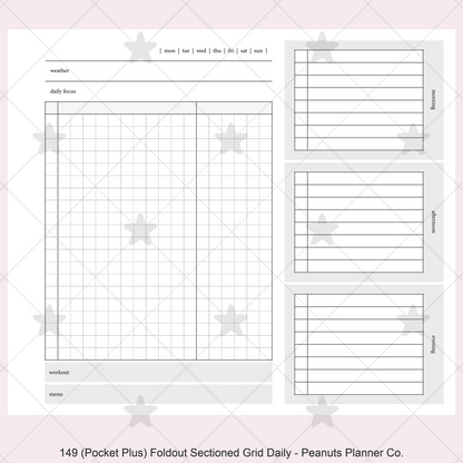 149: Foldout Grid Daily Morning Afternoon Evening Do1P