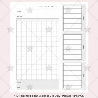 149: Foldout Grid Daily Morning Afternoon Evening Do1P