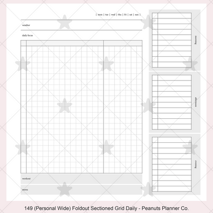 149: Foldout Grid Daily Morning Afternoon Evening Do1P