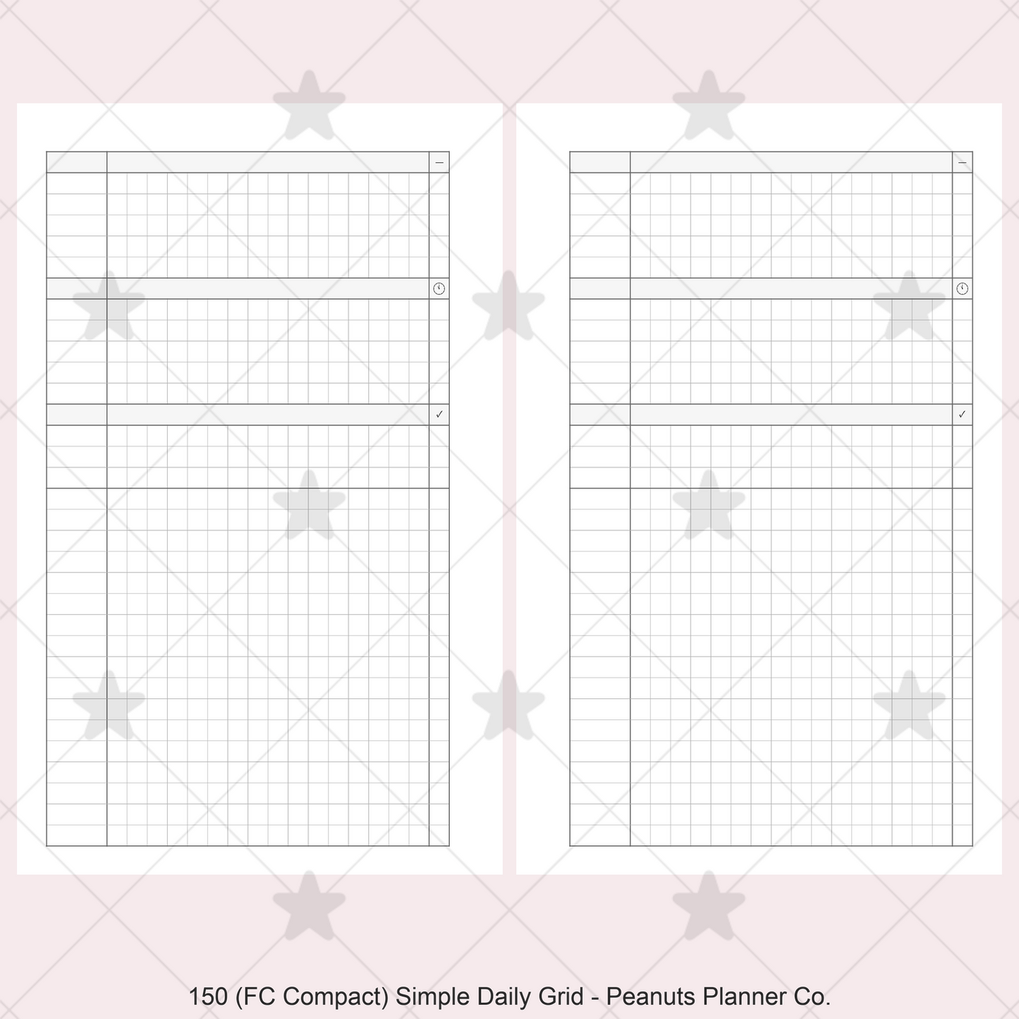 150: Simple Daily Grid w/ Appointments Notes Tasks Categories Do1P