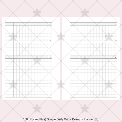 150: Simple Daily Grid w/ Appointments Notes Tasks Categories Do1P
