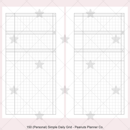 150: Simple Daily Grid w/ Appointments Notes Tasks Categories Do1P
