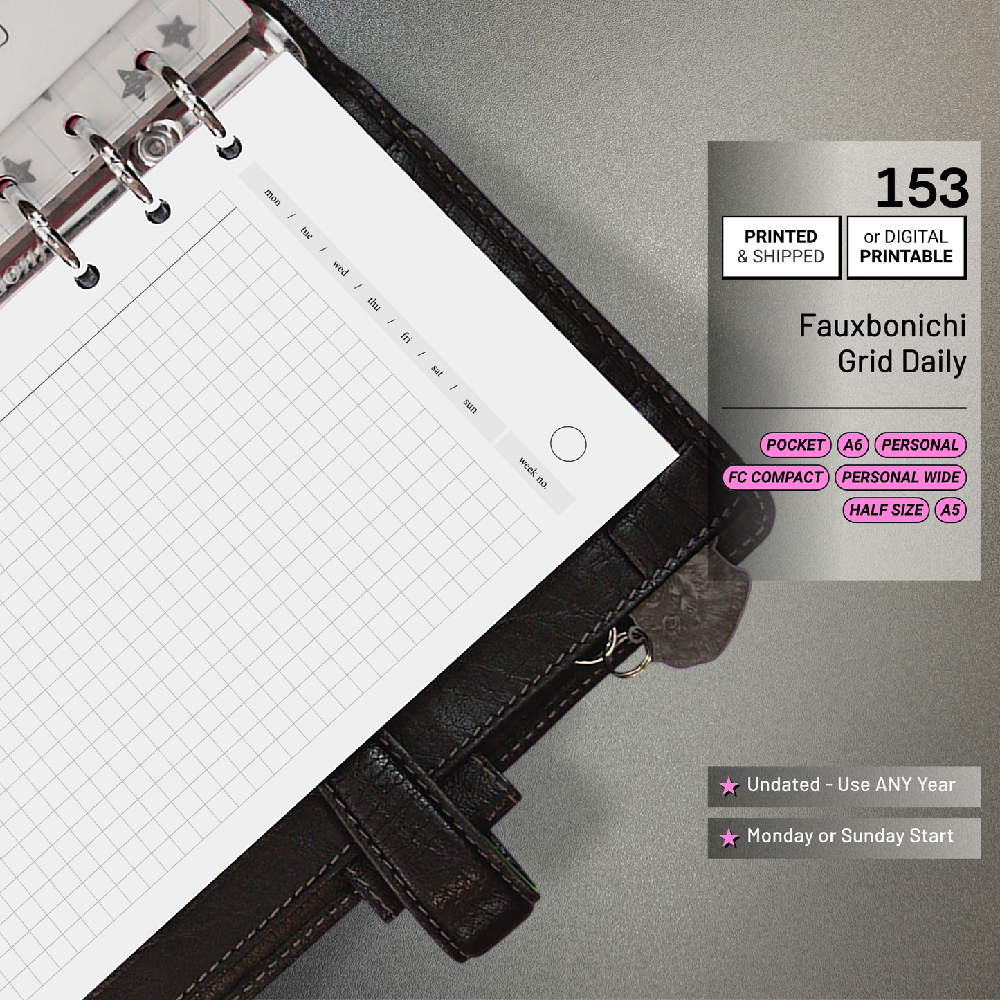 153: Fauxbonichi Inspired Grid Daily Do1P