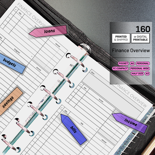 160: Finance Overview w/ Income Budget Loan Expenses Bills Savings Monthly