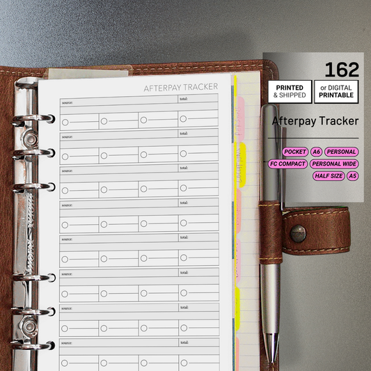 162: AfterPay Payment Tracker