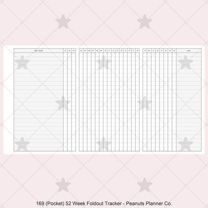 169: 52 Week Foldout Tracker Habit Log