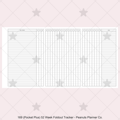 169: 52 Week Foldout Tracker Habit Log