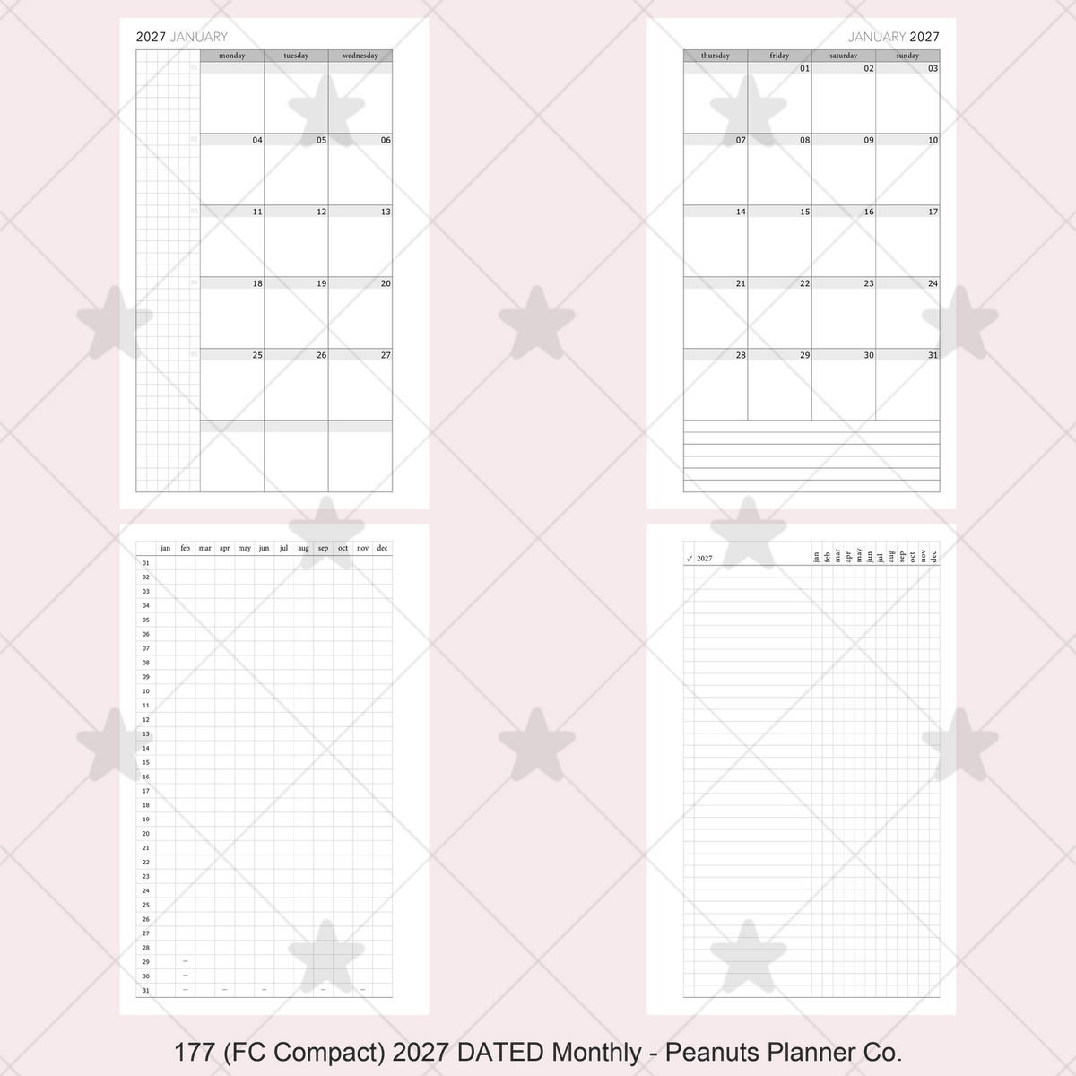177: DATED Monthly 2027 & 2026 Mo2P