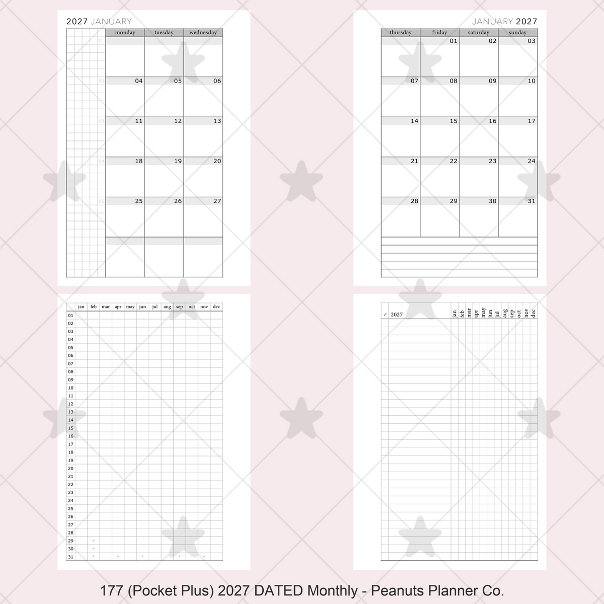 177: DATED Monthly 2027 & 2026 Mo2P