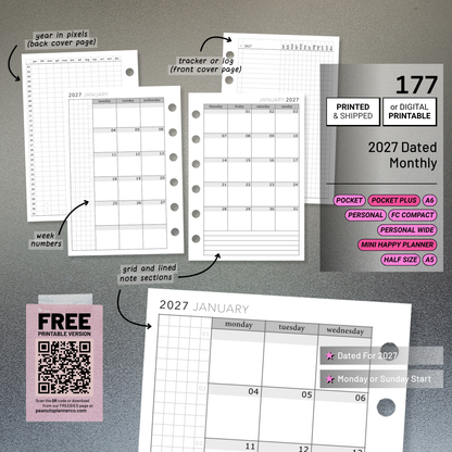 177: DATED Monthly 2027 & 2026 Mo2P